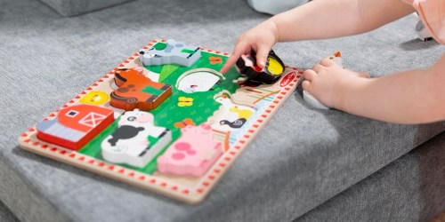 Melissa & Doug Wooden Farm Animal Puzzle Only $5 on Amazon (Reg. $13)