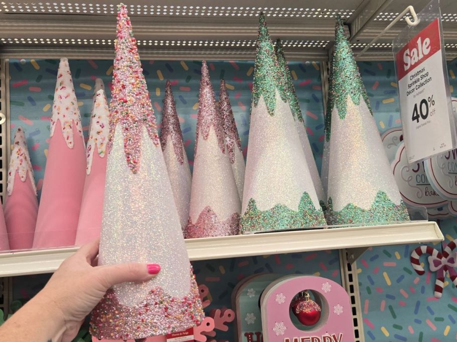 Ashland Sprinkle Shop 17" Cone Tree Tabletop Décor