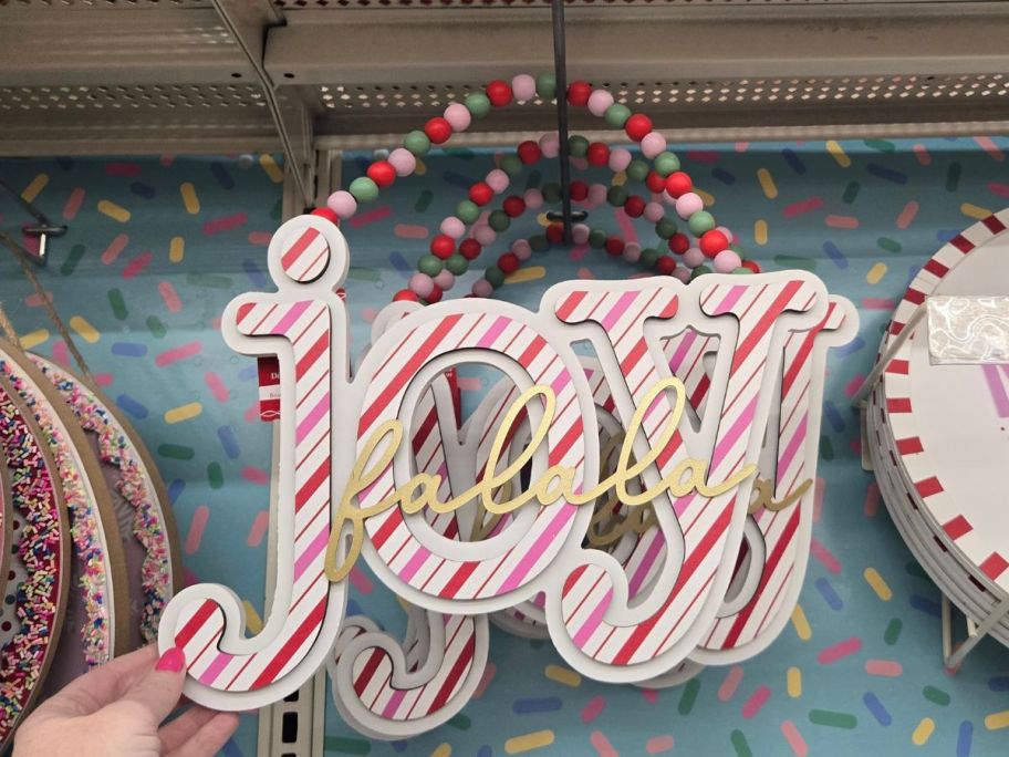 Sprinkle Shop Joy Fa La La Hanging Wall Décor
