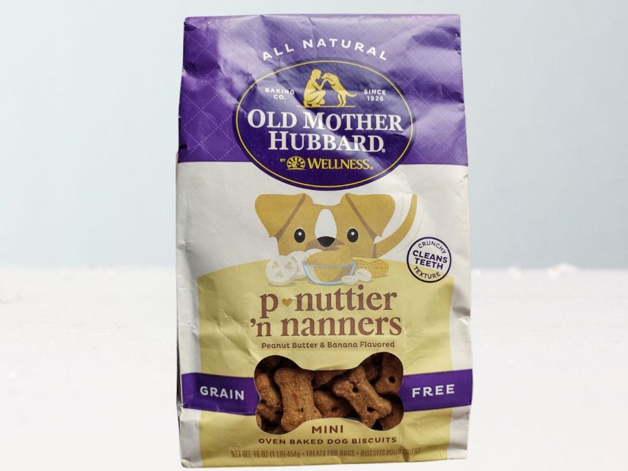 Old Mother Hubbard by Wellness Classic P-Nuttier 'N Nanners Mini Dog Biscuits 16oz