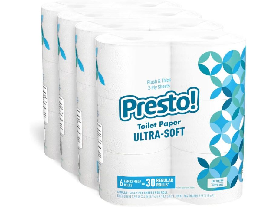 Presto Ulta-Soft Toilet Paper 6 Rolls