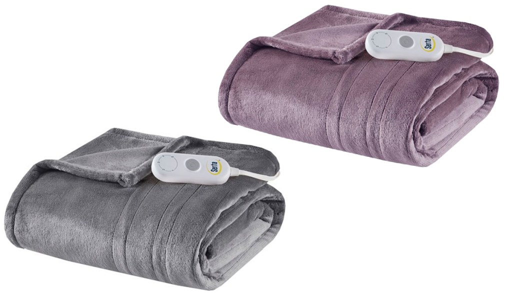 two Serta heated blankets