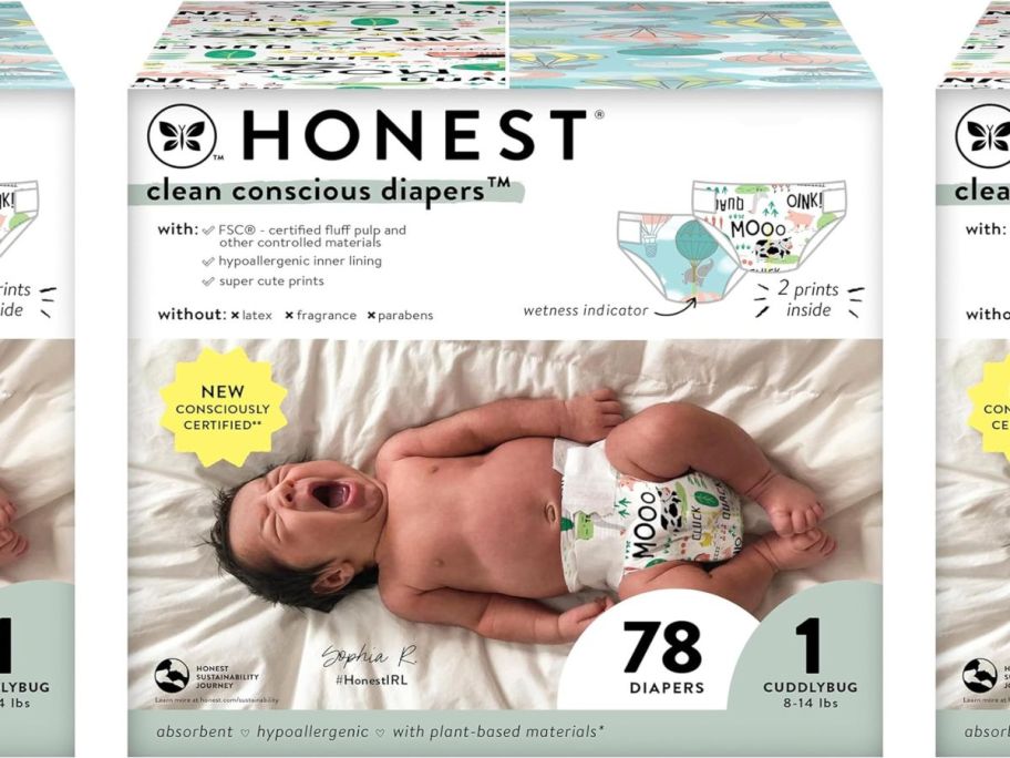 The Honest Company Size 1 Diaper 78-Count stock image