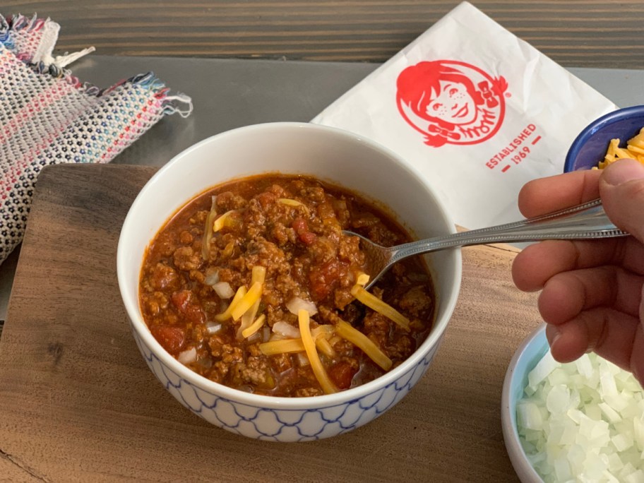 Wendy's Copycat Chili Recipe in a bowl