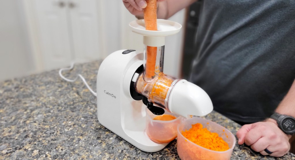 juicing a carrot