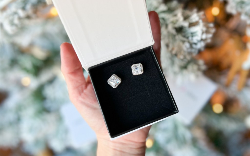 earrings in box