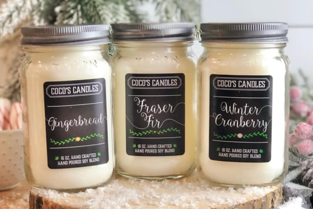 cocos candles on etsy