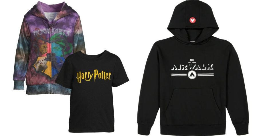 harry potter and airwalk boys hoodies