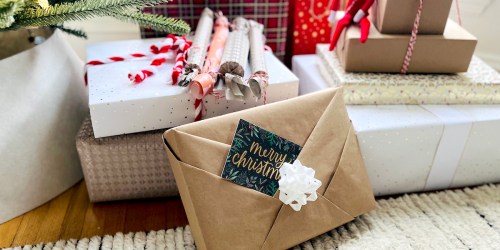 15 Easy Christmas Gift Wrapping Ideas (1 Requires No Tape!)