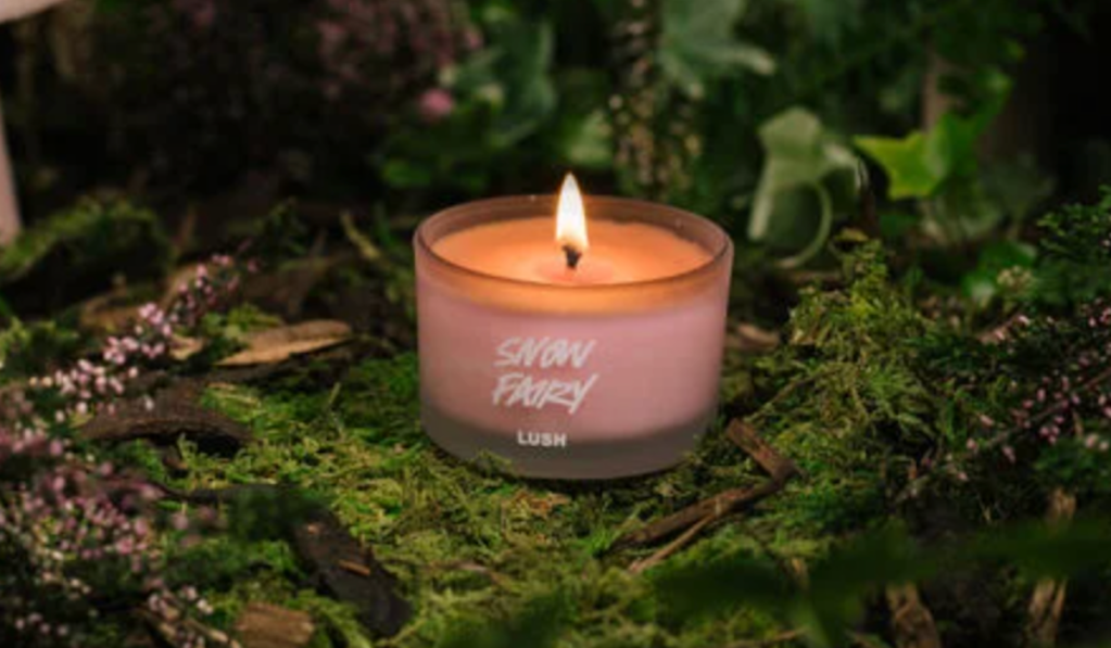 snow fairy candle