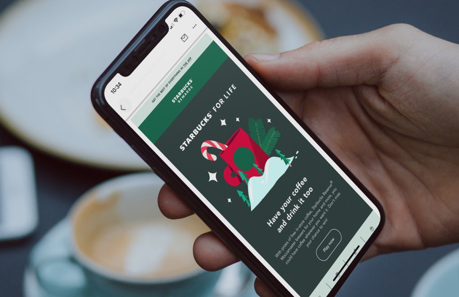 starbucks for life on iphone