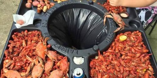 Host The Ultimate Cookout with this Crawfish Table from Amazon | Has Cupholders, Paper Towel Holders & More