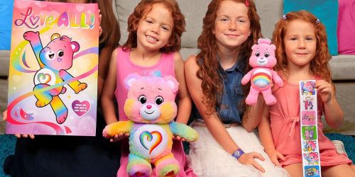WOW! Care Bears Collector’s Set Only $15 Shipped (Regularly $37) | Plush, Stickers, Slap Bracelet, & More!