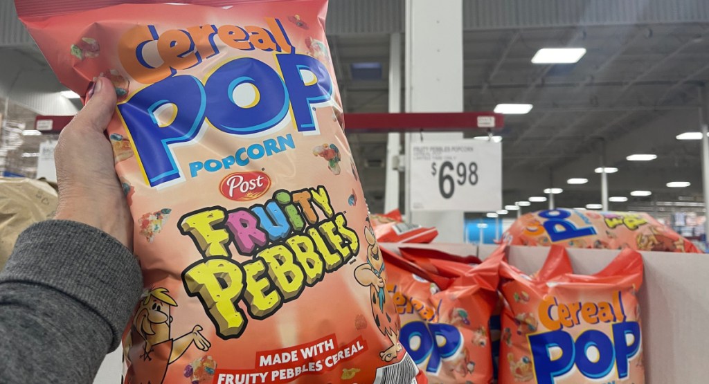 Cereal Pop Fruity Pebbles Popcorn 20z Bag