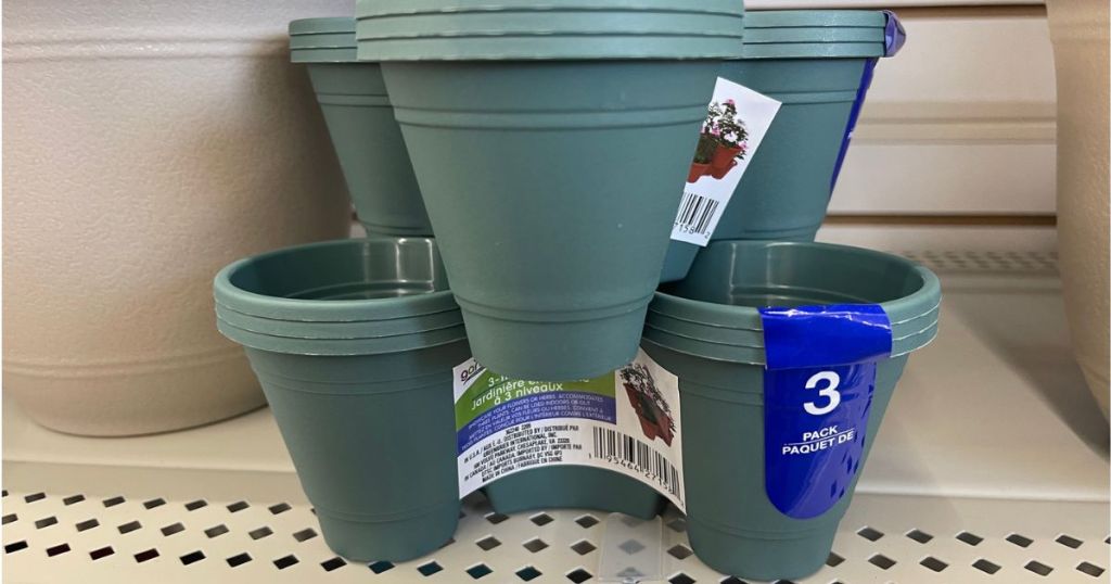 Dollar Tree Stackable Planters
