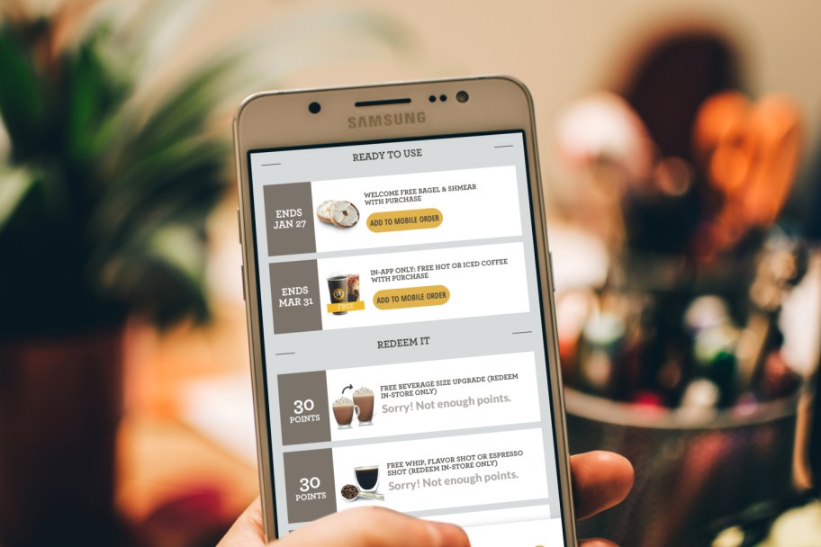 Einstein Bros. Bagels app is one of the best apps to get free food