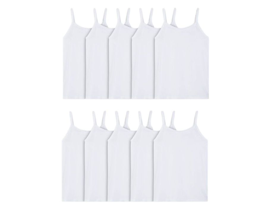 10 Girls white camisoles