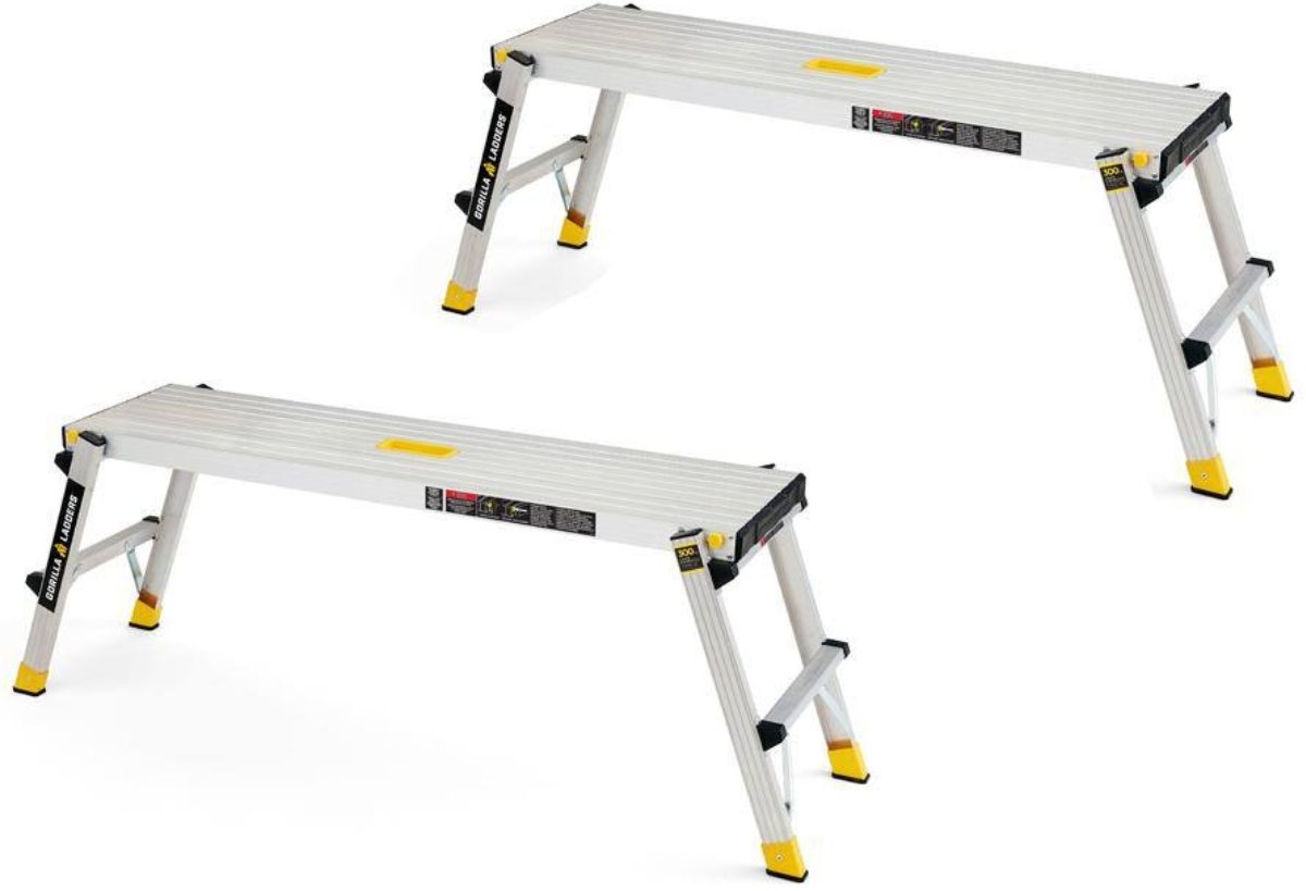 Gorilla Aluminum Slim-Fold 47.25" x 3.9' Work Platform 2-Pack