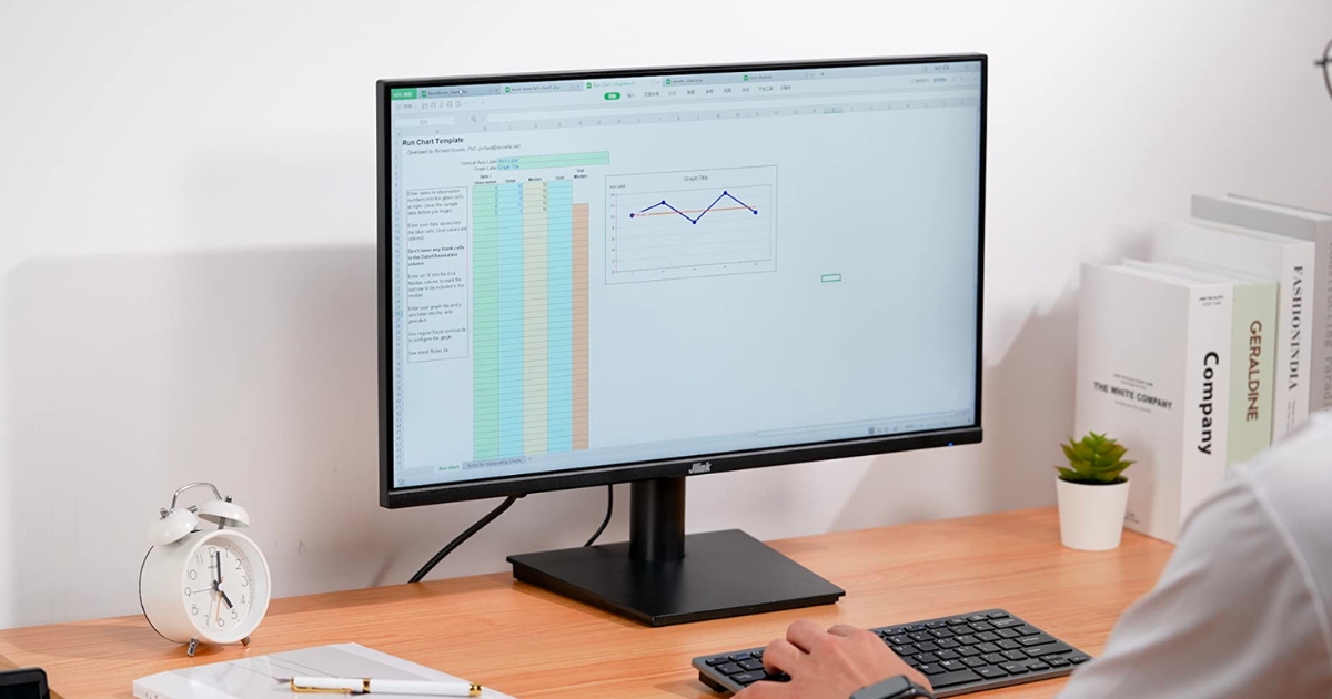 Jlink 24" Computer Monitor on desktop