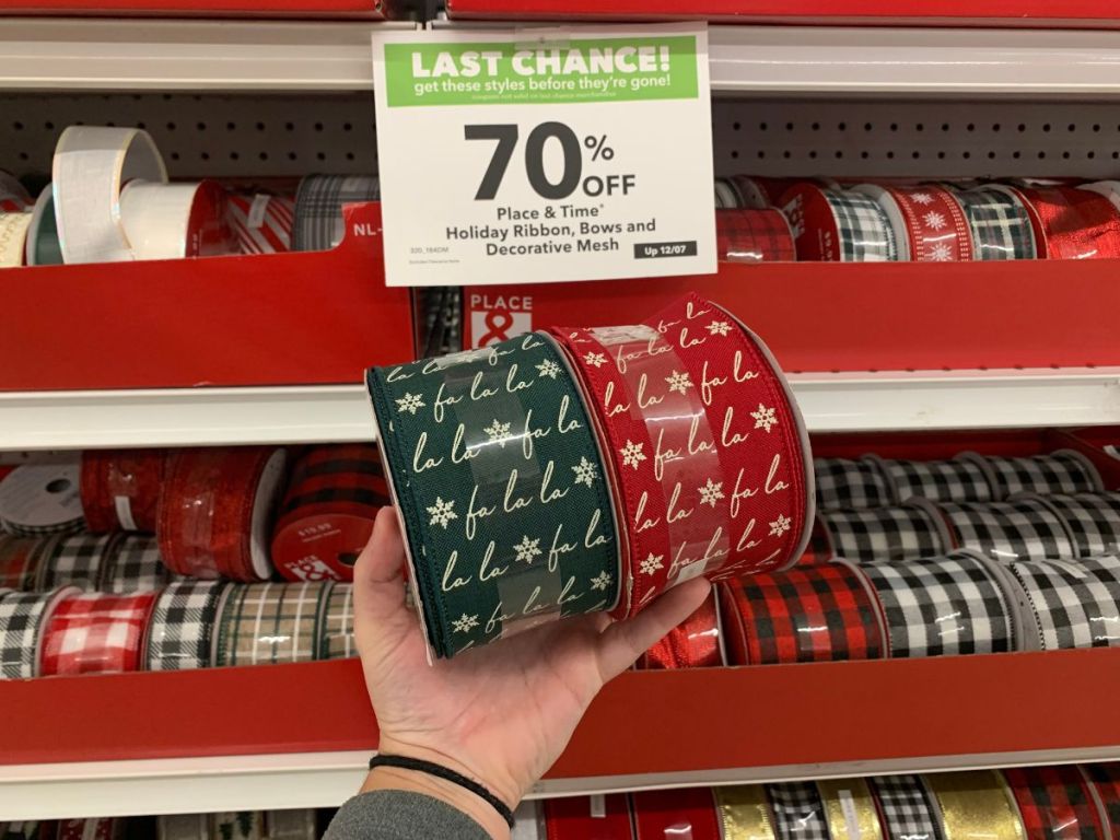 JoAnn Fabrics Christmas Ribbon