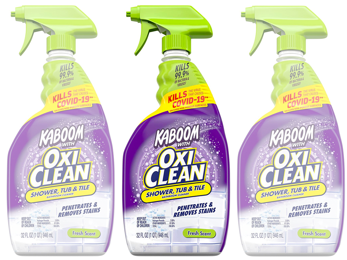 3 bottles Kaboom Cleaner