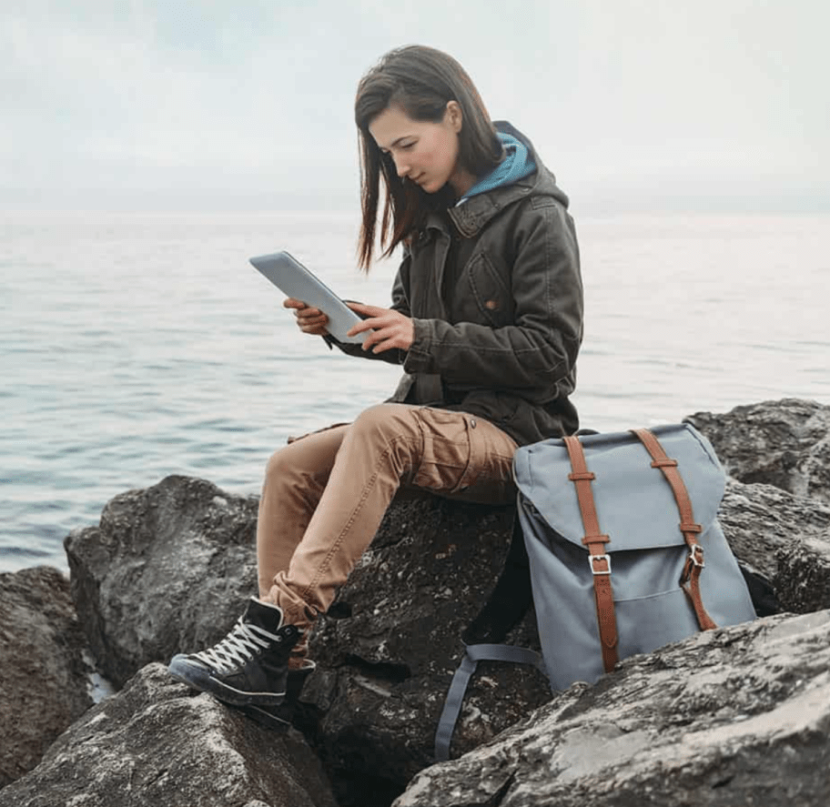 Woman doing product testing for MESH01