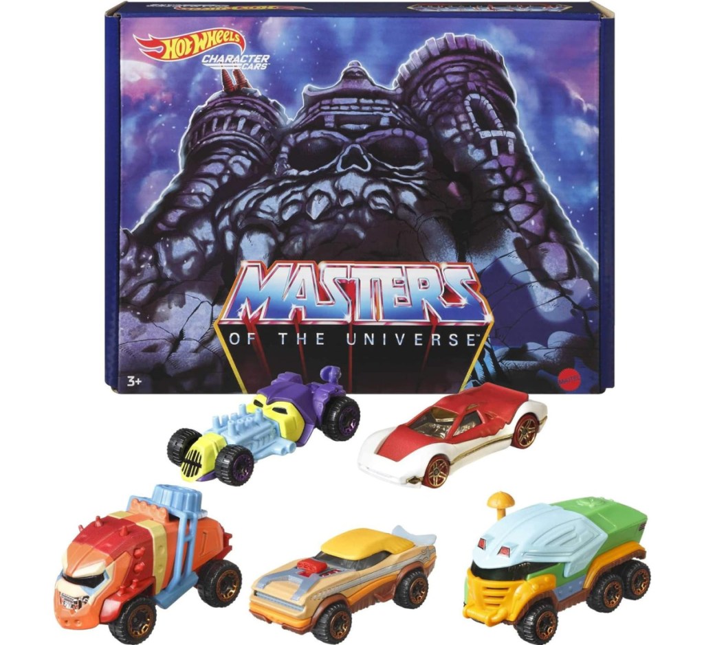 Masters of the Universe themed hot wheels with box 