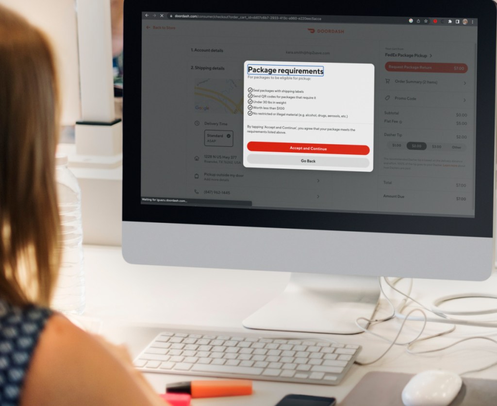 DoorDash Package Pickup Requirements - How to use Package Pickup