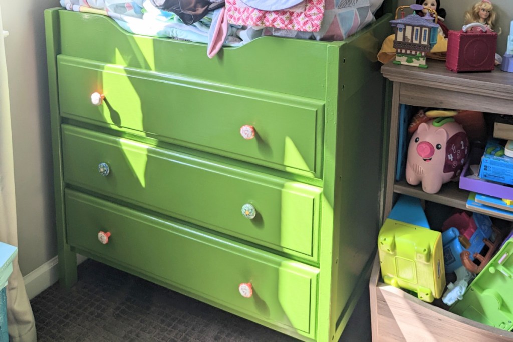 green dresser