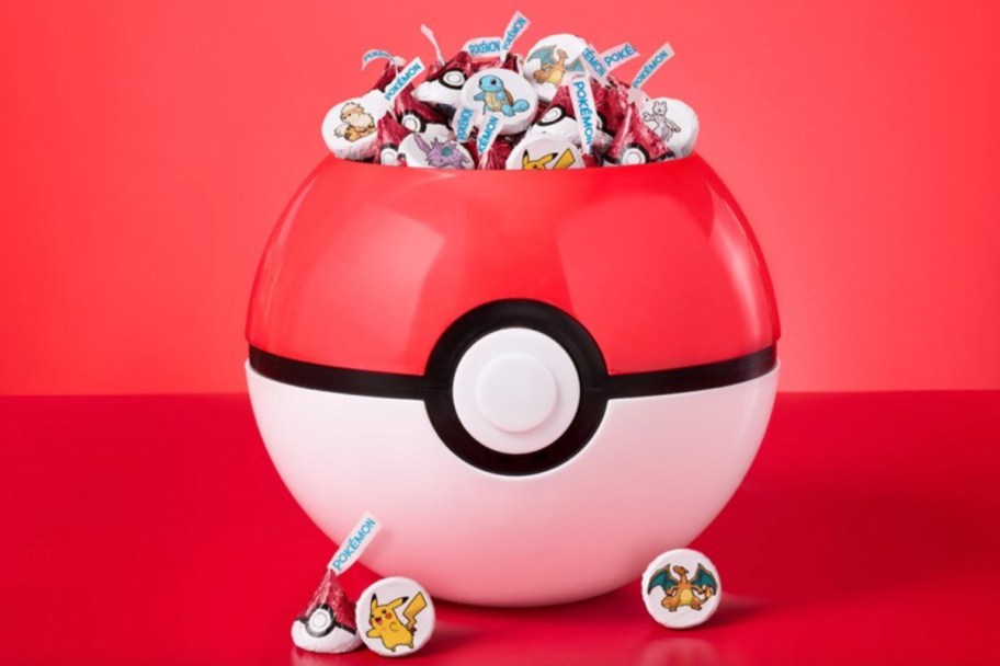 new hersheys kisses in giant pokeball bowl