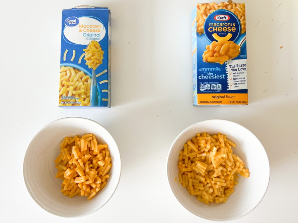 great value and kraft mac n cheese