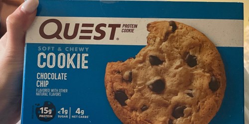 Quest Chocolate Chip Protein Cookies 12-Count Just $12 Shipped on Amazon (Regularly $29)