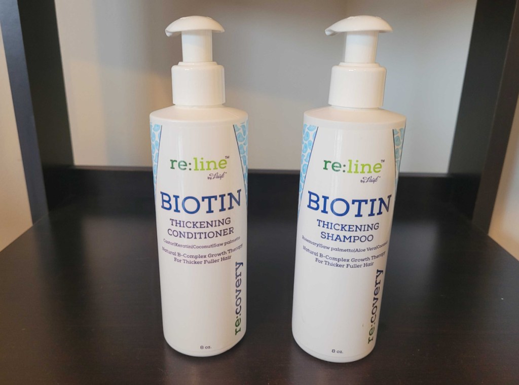 best natural hair growth products - reline biotin shampoo and conditioner