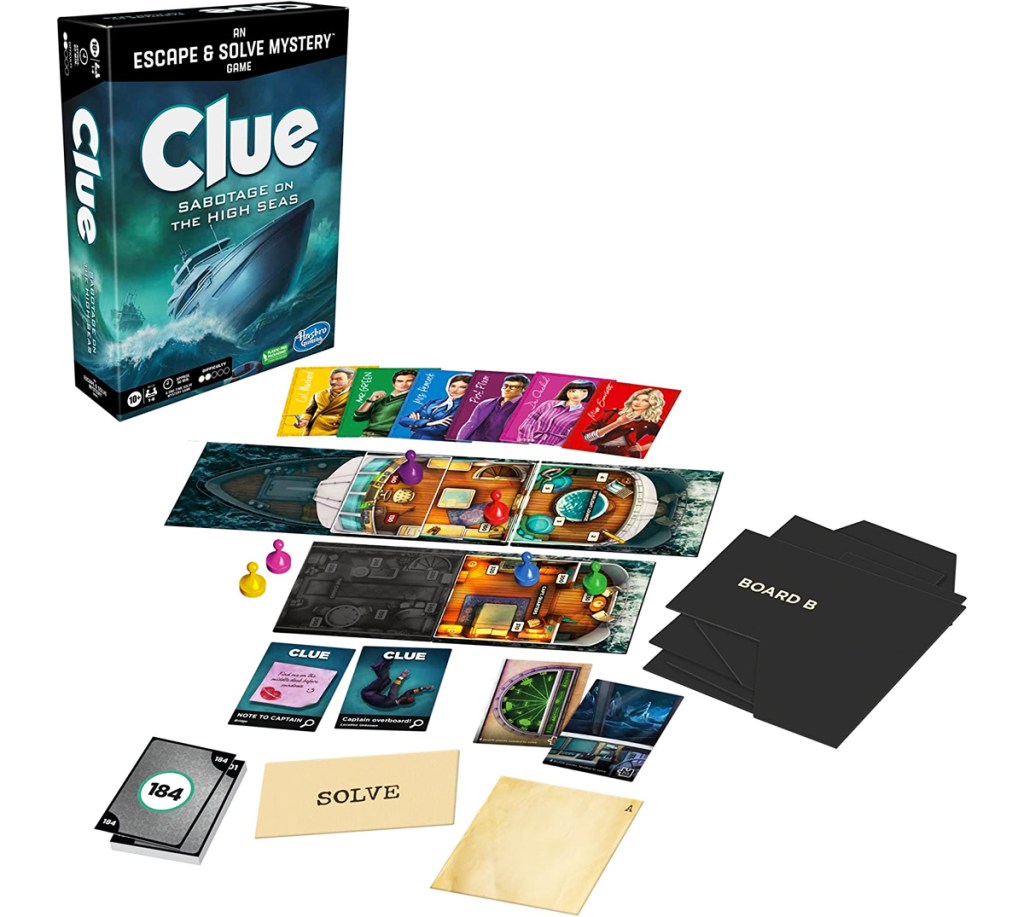 Clue Board Game Sabotage on the High Seas