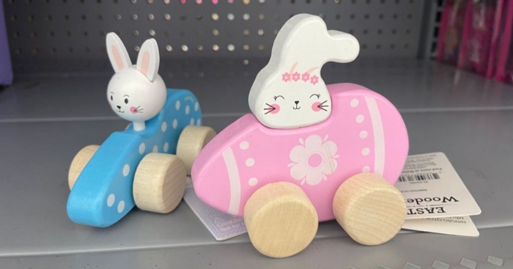 Easter rabbit wooden toys