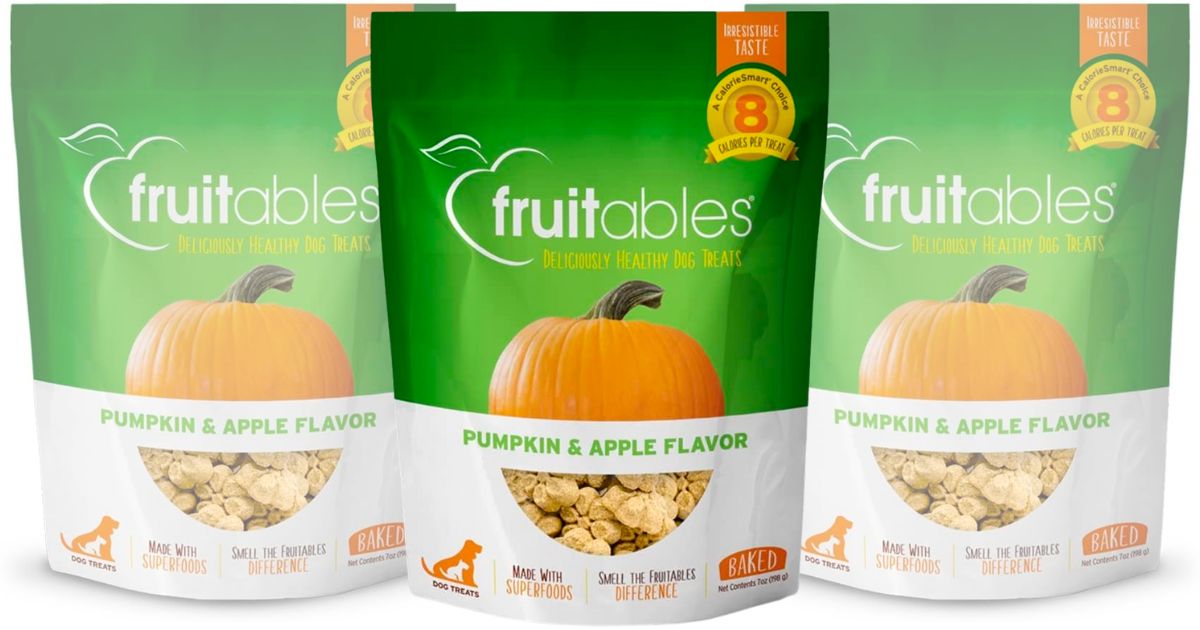 Fruitables Pumpkin and apple dog treats