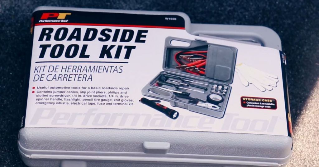 10-Pc Performance Tool Commuter Emergency Roadside Safety Tool Kit
