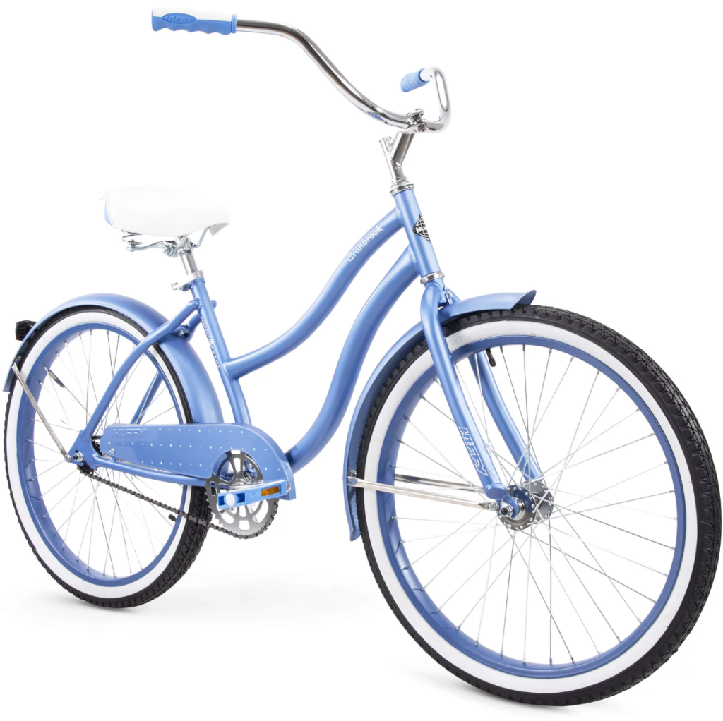 Huffy 24inch periwinkle cruiser bicycle for girls