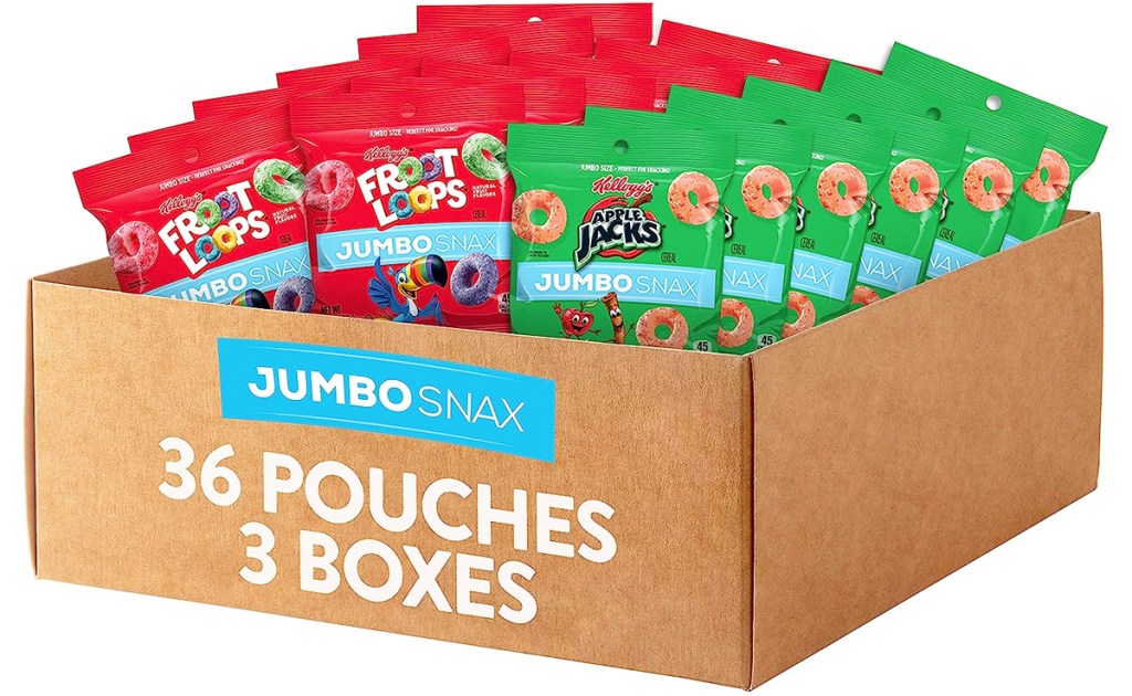 box full of Apple Jacks & Froot Loops jumbo snax