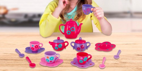 Kid Connection 18-Piece Tea Set Only $5 on Walmart.com | Includes Real Teapot Sounds