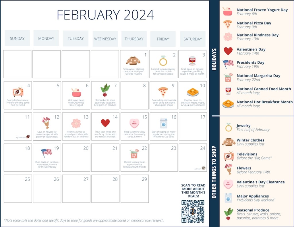 february 2024 deals and sales calendar 