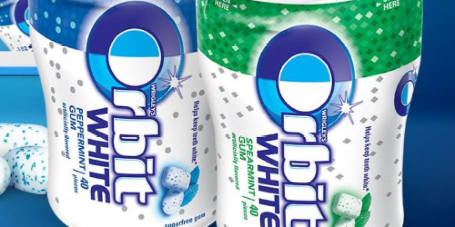 TWO Orbit Sugar-Free Gum 40-Count Bottles Just $4 Shipped on Amazon