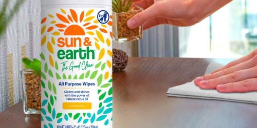 Plant-Based Sun & Earth All Purpose Wipes 6-Pack JUST $15.89 Shipped on Amazon (Reg. $40)