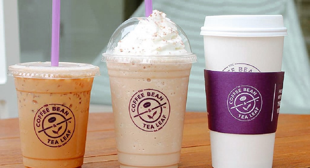 The Coffee Bean & Tea Leaf three drinks