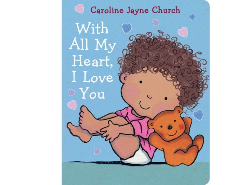 With all my heart book with a baby and a bear on the cover