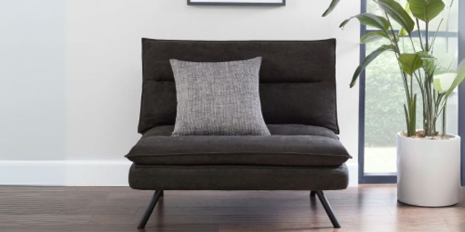 Mainstays Pillow Lounge Chair Only $87 Shipped on Walmart.com (Converts to a Bed!)
