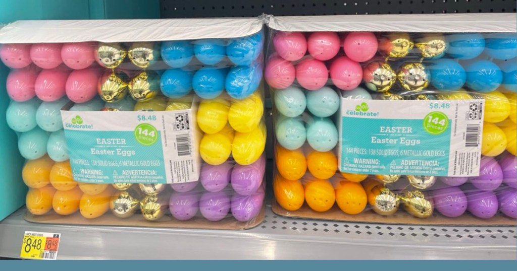 two 140 count easter egg boxes