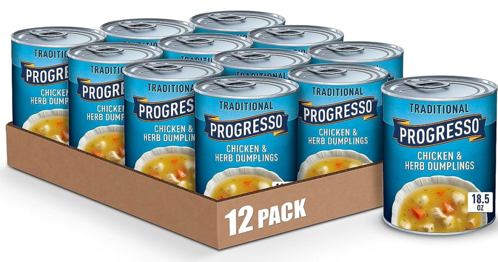 chicken and dumpling progresso 12 pack