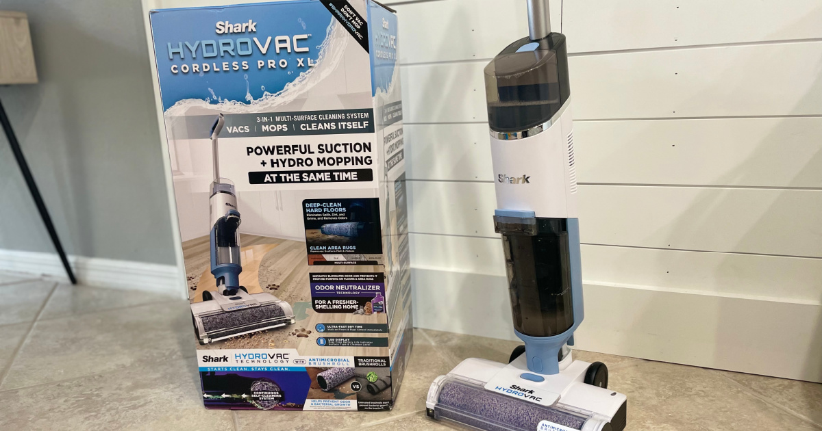 shark hydrovac xl with original packaging box