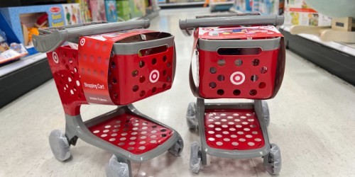 Target Toy Shopping Cart Just $19.99 | Includes Coffee Cup, Cup Holder & Grocery Items